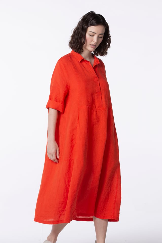 Kleid 507 - Reiner Hanf - 240POPPY - 60250110026