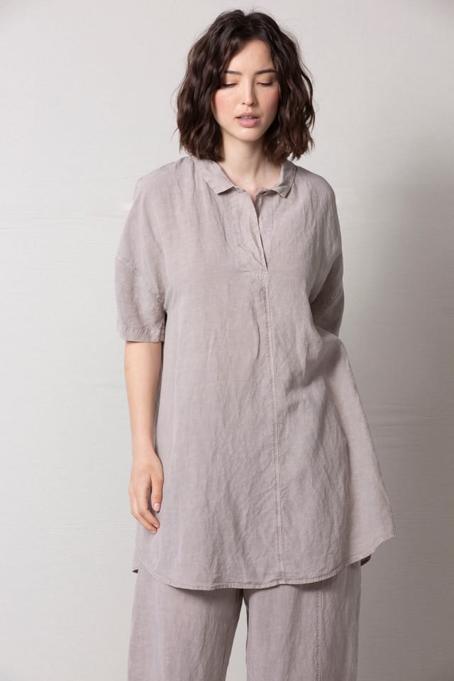 Blouse 514 - Lyocell-Linen Blend - 312PEONY - 60250110064