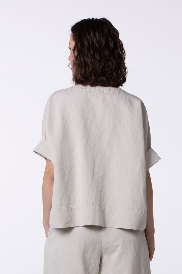 Jacket 507 wash - Cotton Linen Twill - 120NETTLE - 60250110067