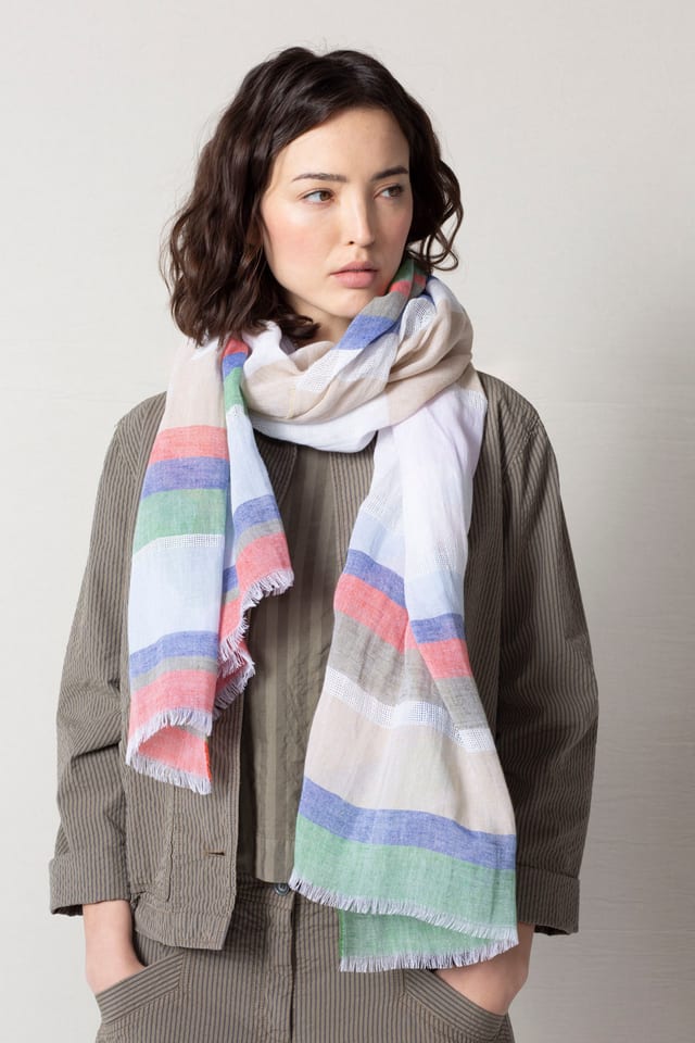 Scarf 516 - Linen Cotton Blend - 120NETTLE - 60250114016