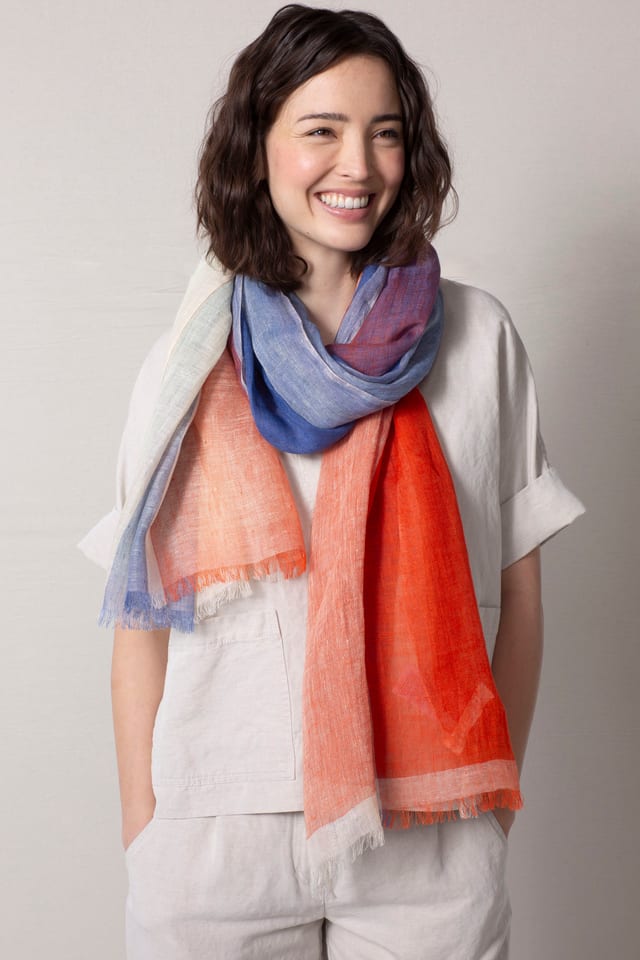 Scarf 517 - Pure Linen - 240POPPY - 60250114017