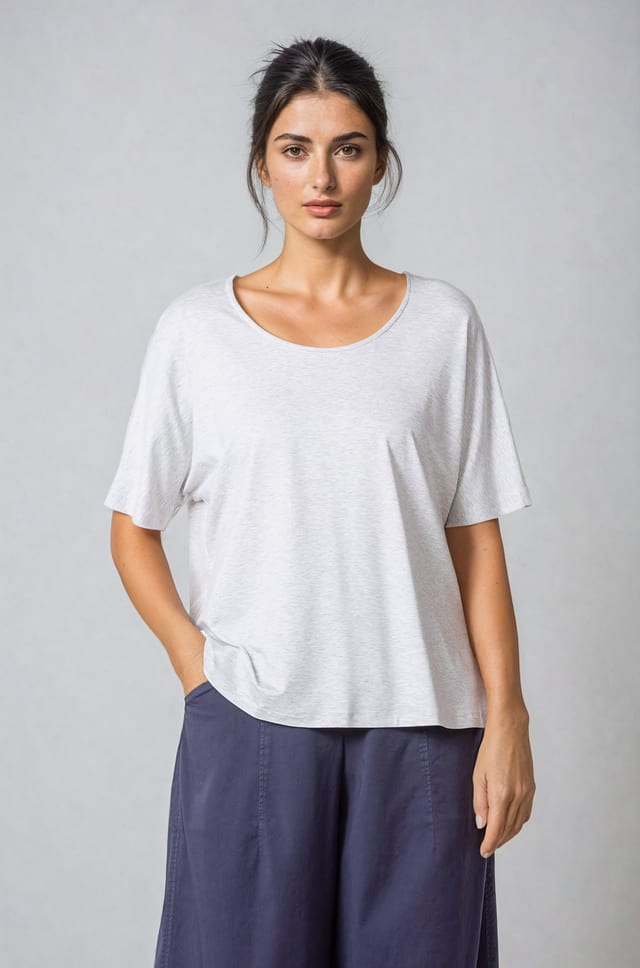 Shirt 501 - Viscose Jersey - 110FLAX - 60250310013
