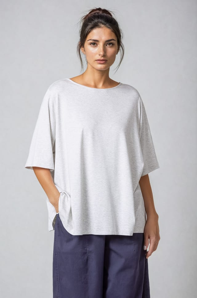 Shirt 502 - Viscose Jersey - 110FLAX - 60250310014