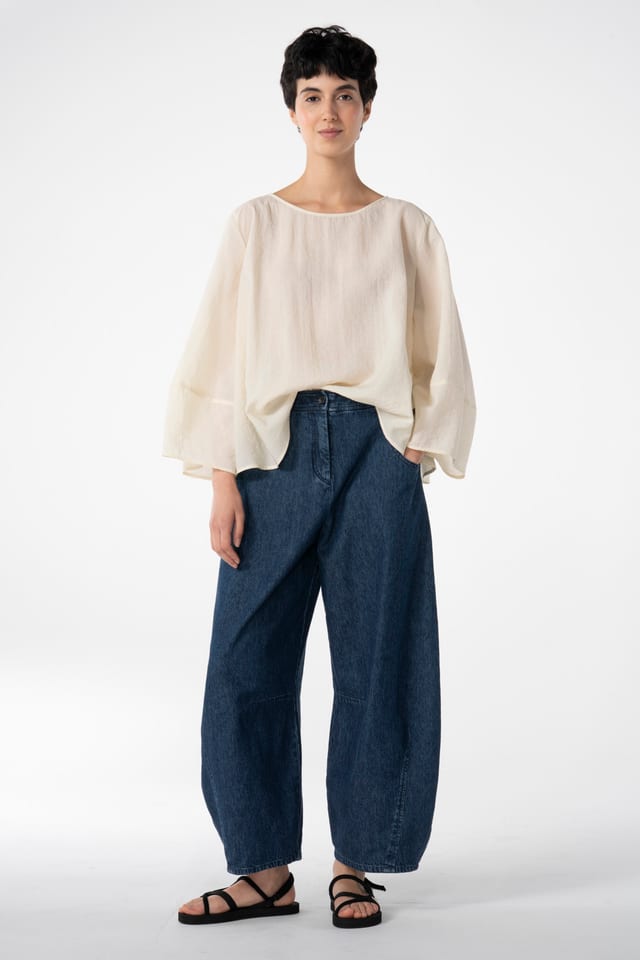 Trousers 611 wash - Organic cotton hemp denim - 570DENIM - 10260110501