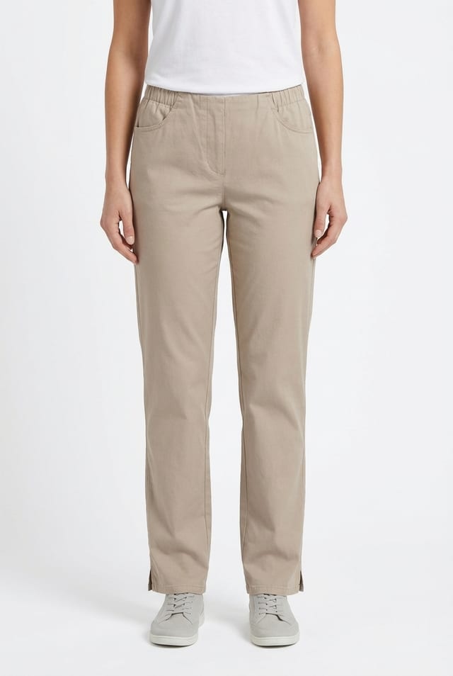 Trousers 612 - Dobby stretch - 122NETTLE - 10260110502