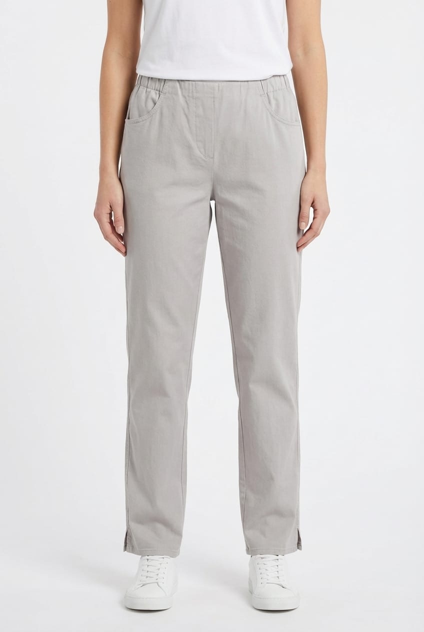 Broek 612 - Dobby-rek - 922CHALK - 10260110502