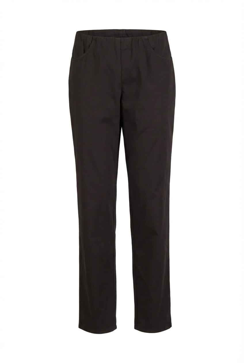Broek 612 - Dobby-rek - 990BLACK - 10260110502