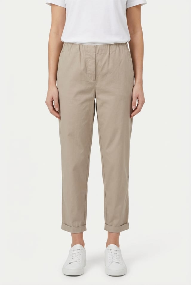 Trousers 613 - Dobby stretch - 122NETTLE - 10260110503