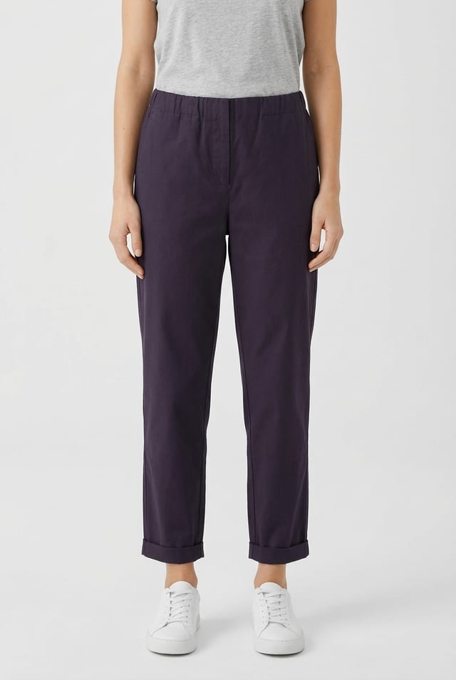 Trousers 613 - Dobby stretch - 490NAVY - 10260110503