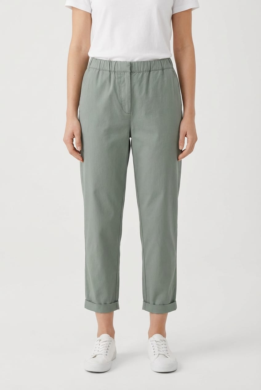 Broek 613 - Dobby-rek - 652ALOE - 10260110503