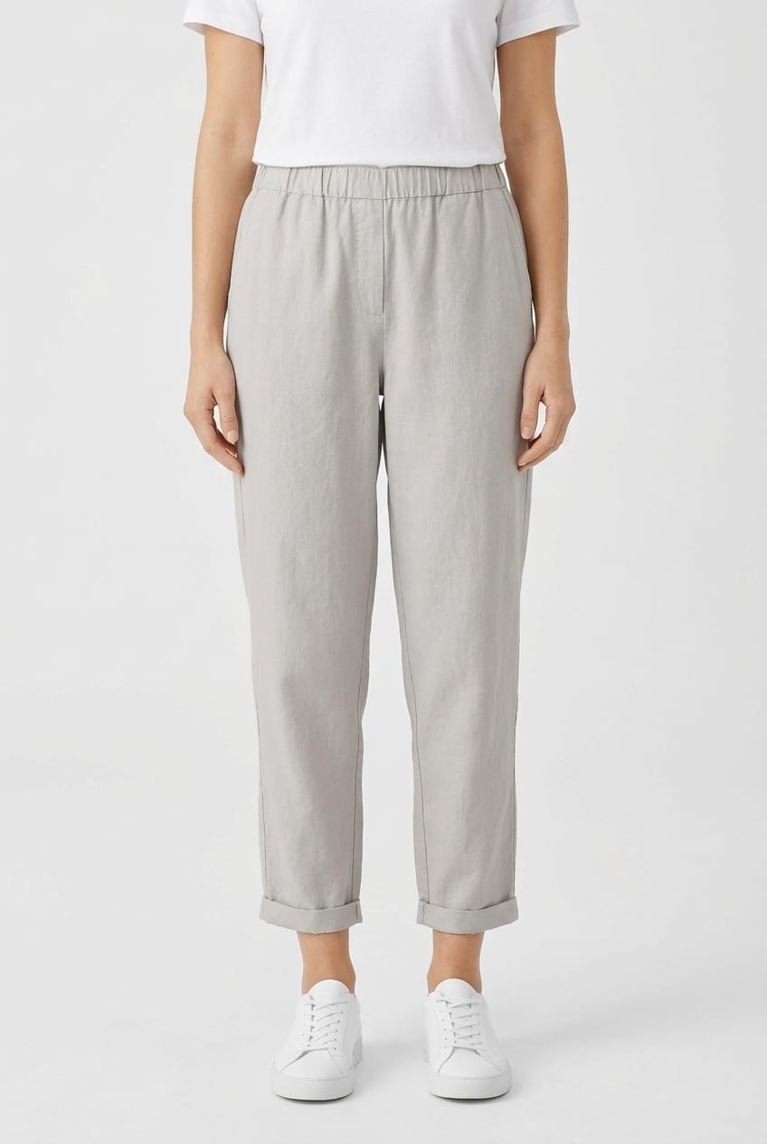 Broek 613 - Dobby-rek - 922CHALK - 10260110503