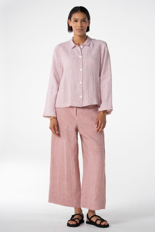 Trousers 614 - Linen stripes variations - 260PICANTE - 10260110504