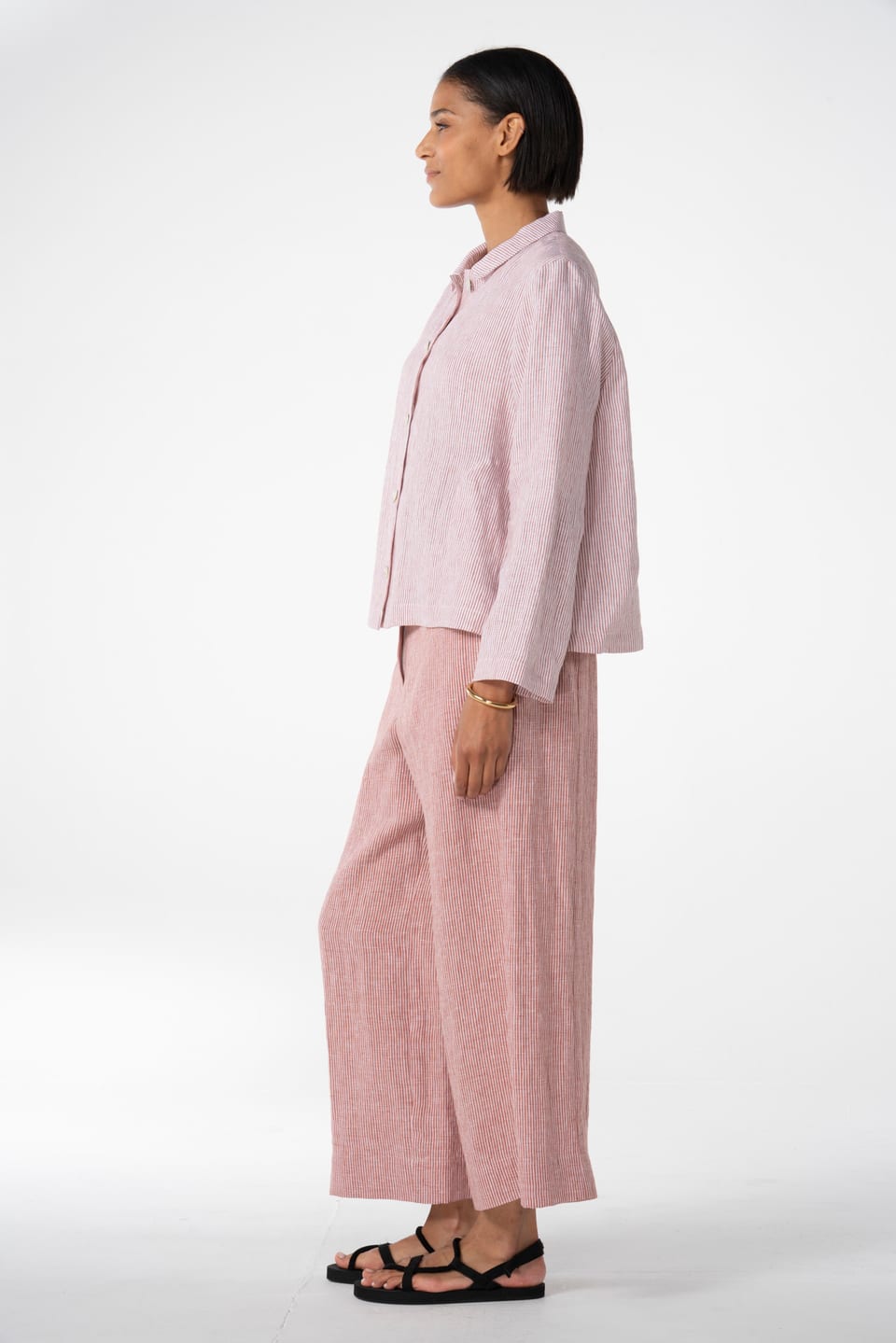 Trousers 614 - Linen stripes variations - 260PICANTE - 10260110504