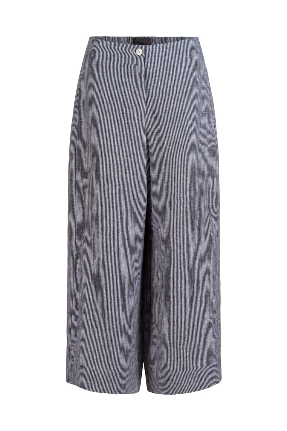 Trousers 614 - Linen stripes variations - 990BLACK - 10260110504