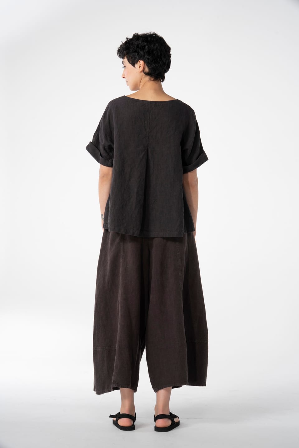 Trousers 616 - Heavy linen - 480SHALE - 10260110506
