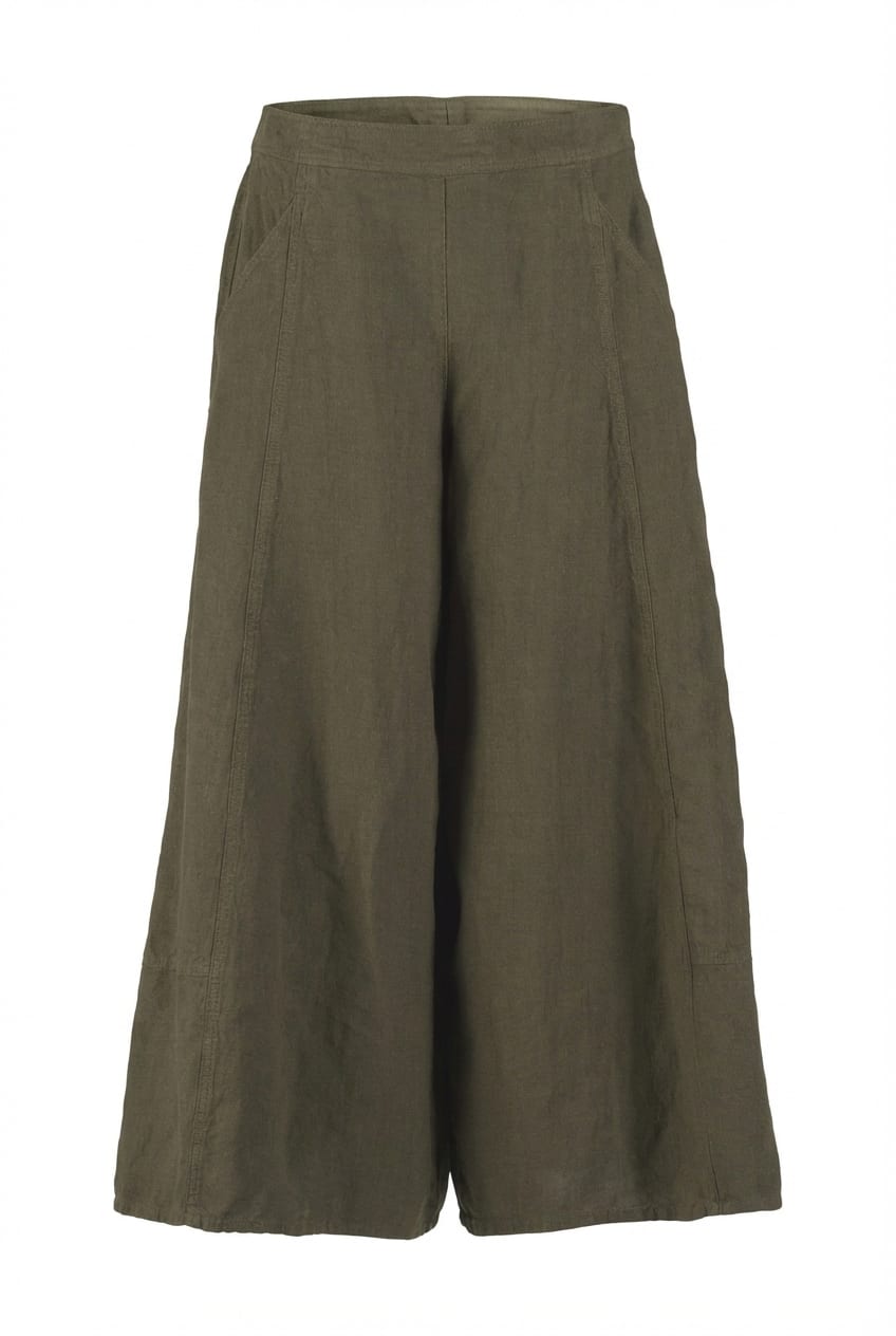 Trousers 616 - Heavy linen - 780PALMTREE - 10260110506