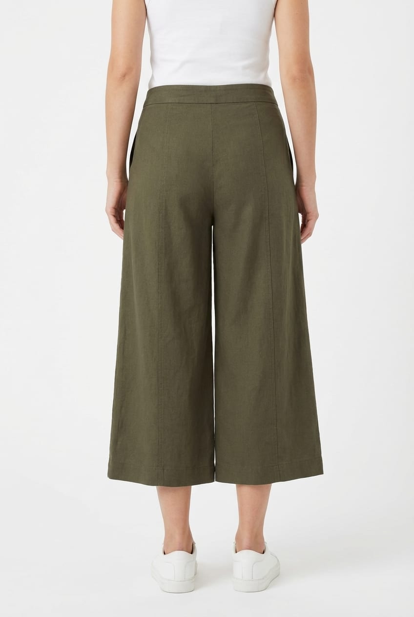 Trousers 616 - Heavy linen - 780PALMTREE - 10260110506