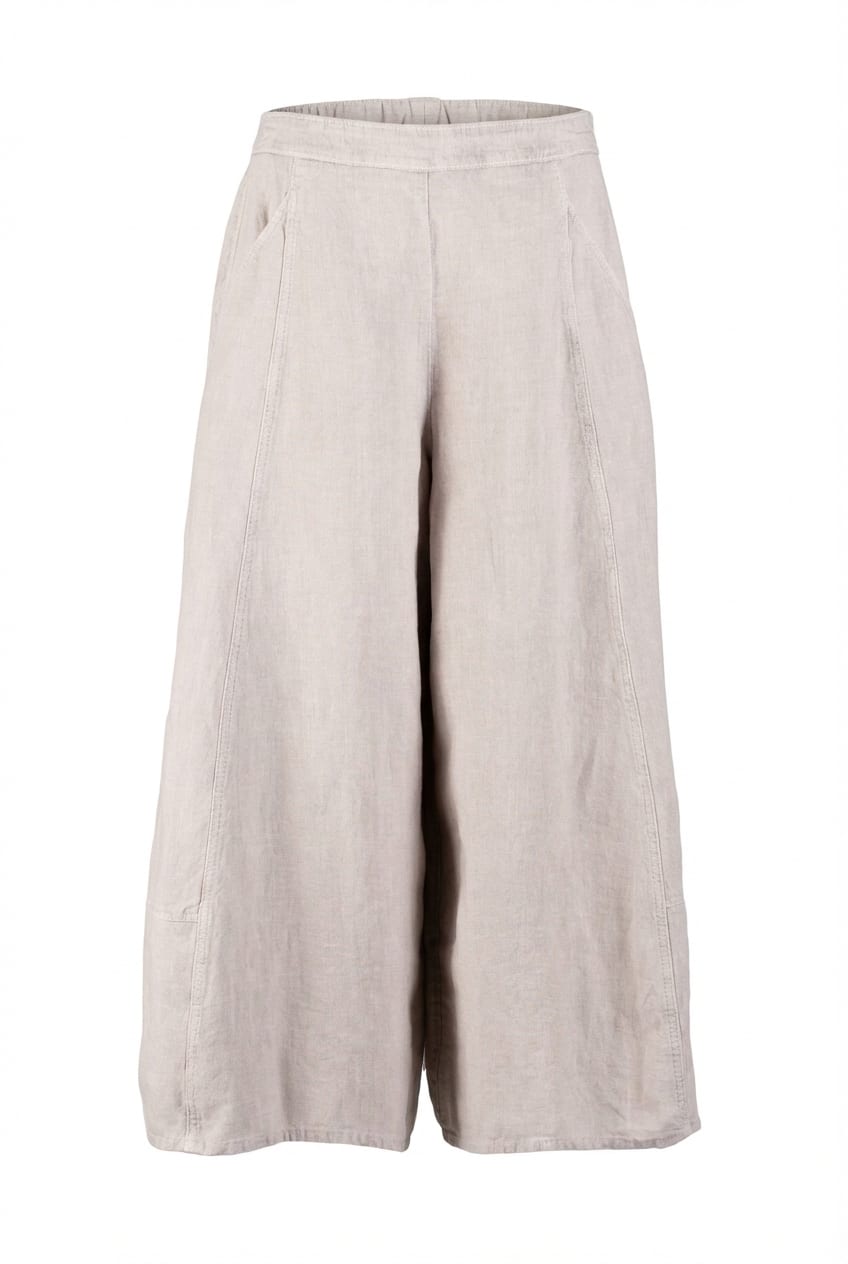 Trousers 616 - Heavy linen - 922CHALK - 10260110506