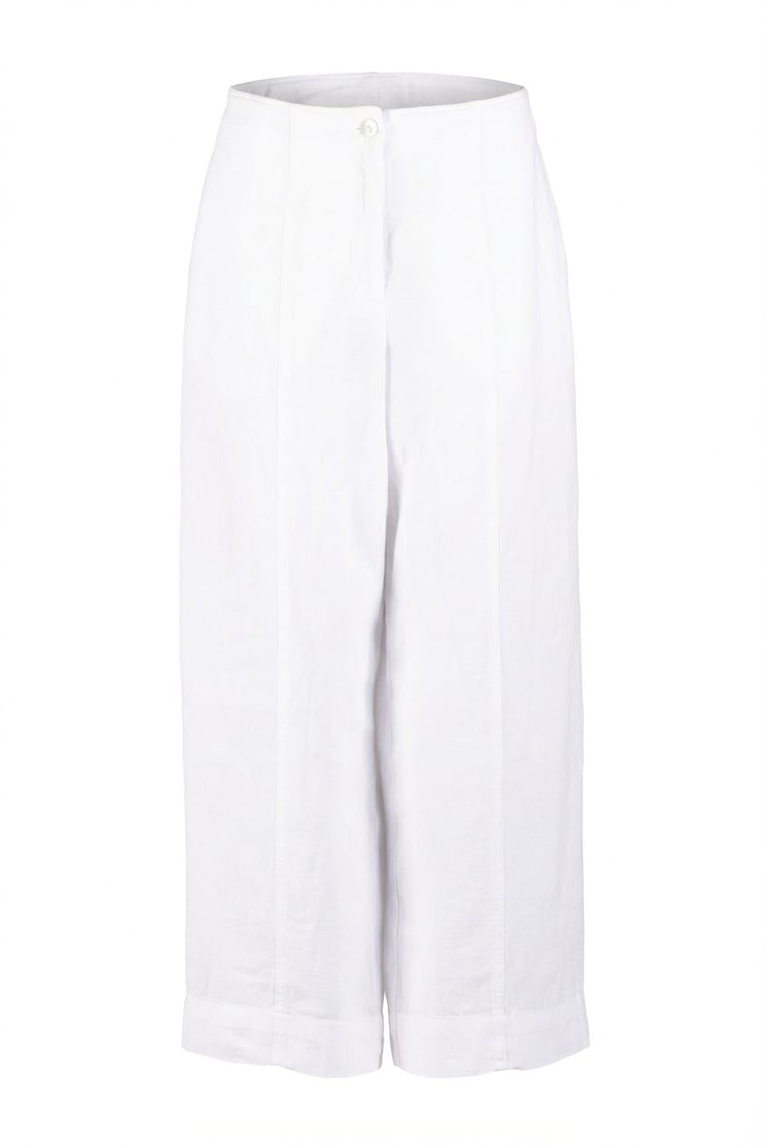 Trousers 617 - Heavy linen - 100WHITE - 10260110507