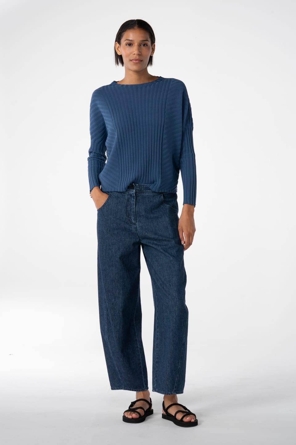Trousers 618 wash - Organic cotton hemp denim - 570DENIM - 10260110508