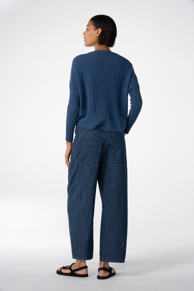 Trousers 618 wash - Organic cotton hemp denim - 570DENIM - 10260110508