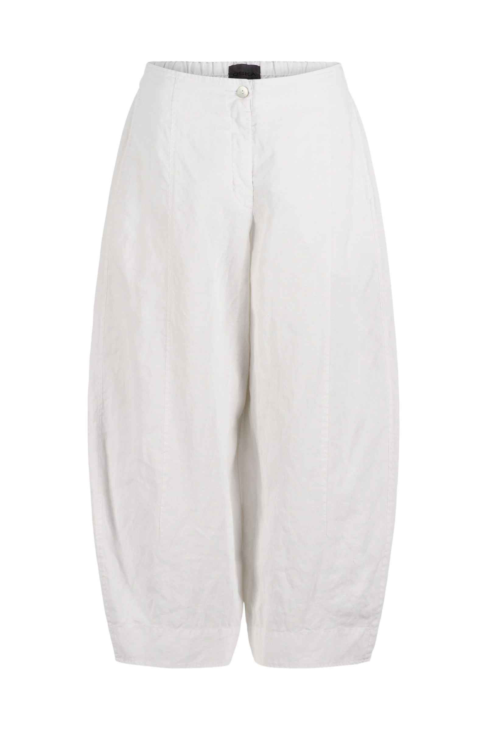 Trousers 620 White Pure linen