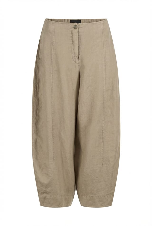 Trousers 620 - Pure linen - 122NETTLE - 10260110510