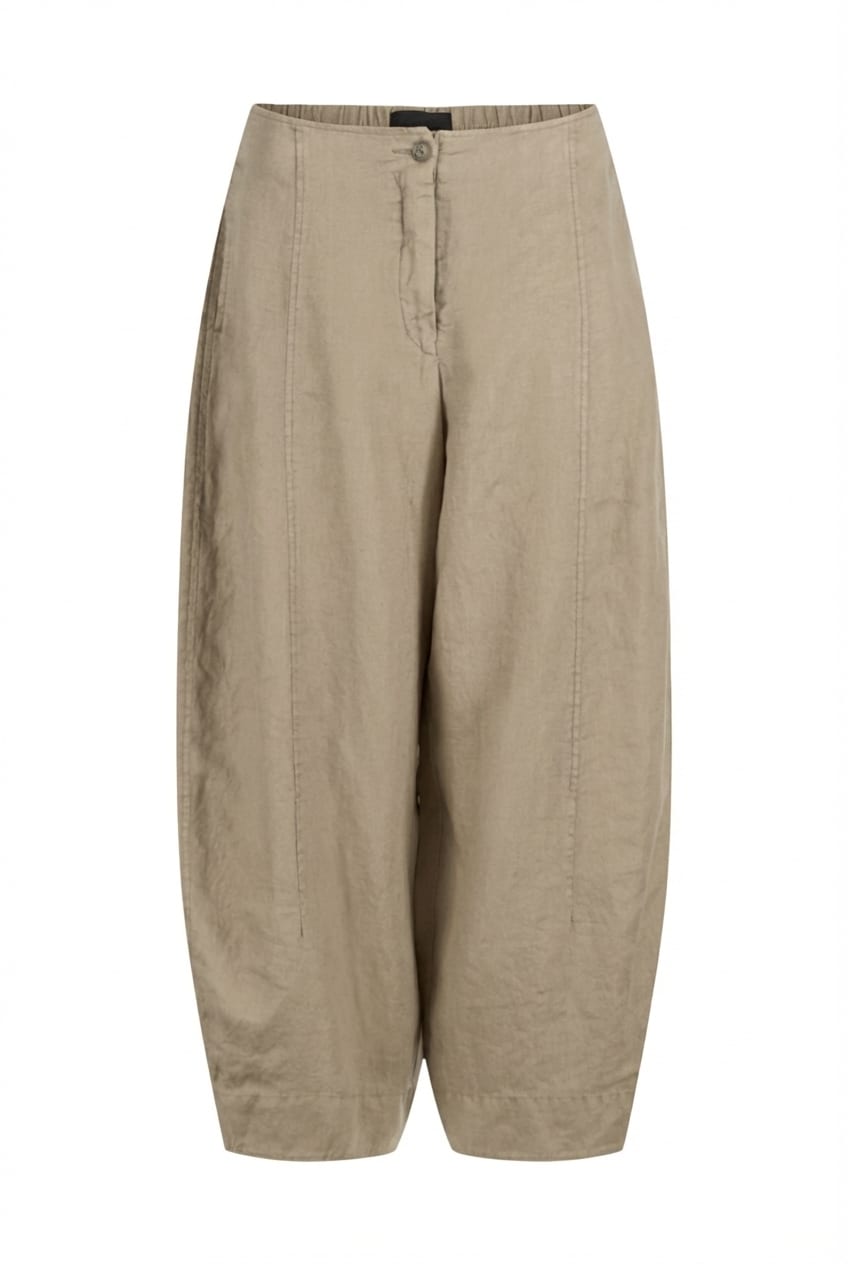 Trousers 620 - Pure linen - 122NETTLE - 10260110510