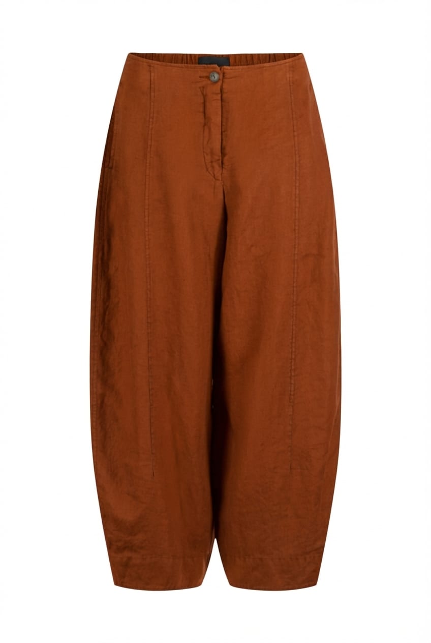 Trousers 620 - Pure linen - 232RUST - 10260110510