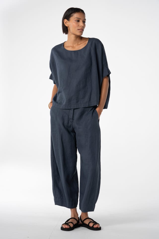 Trousers 620 - Pure linen - 472DEW - 10260110510