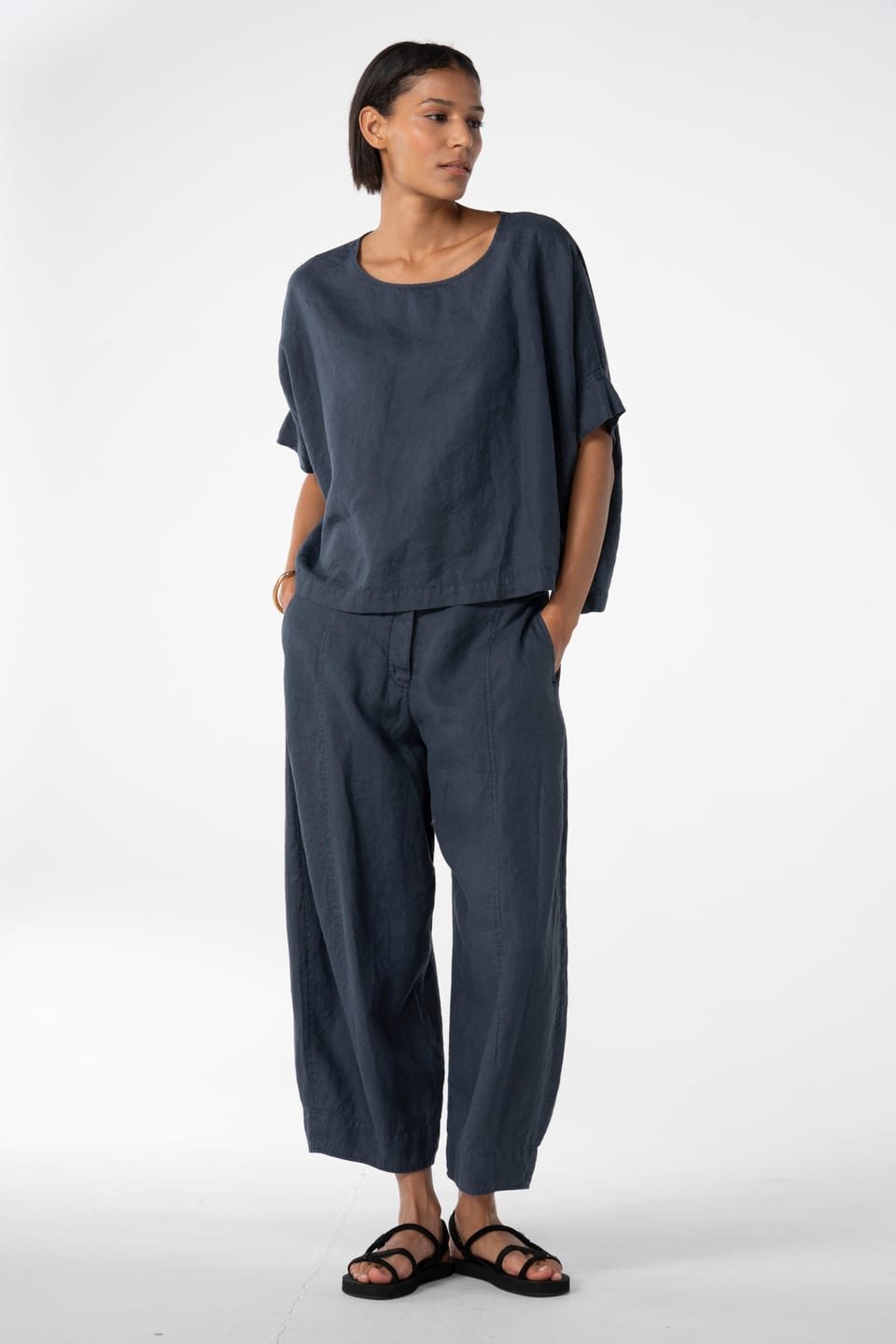 Trousers 620 - Pure linen - 472DEW - 10260110510