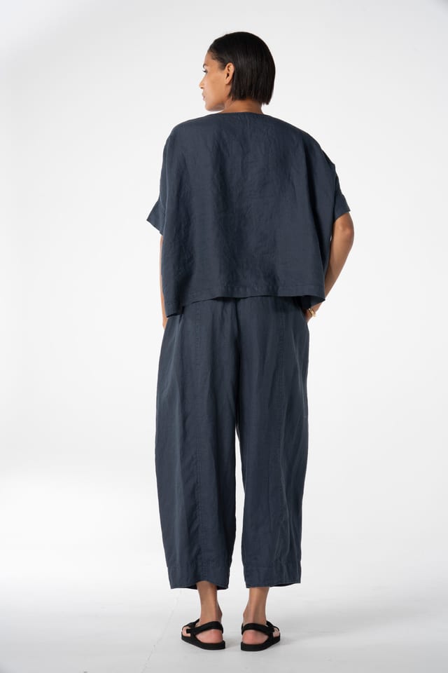 Trousers 620 - Pure linen - 472DEW - 10260110510