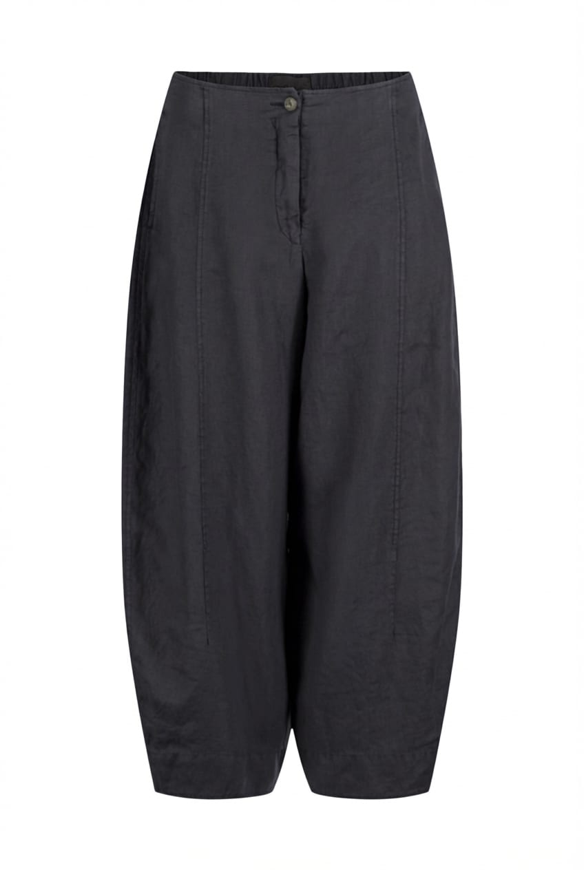 Trousers 620 - Pure linen - 490NAVY - 10260110510