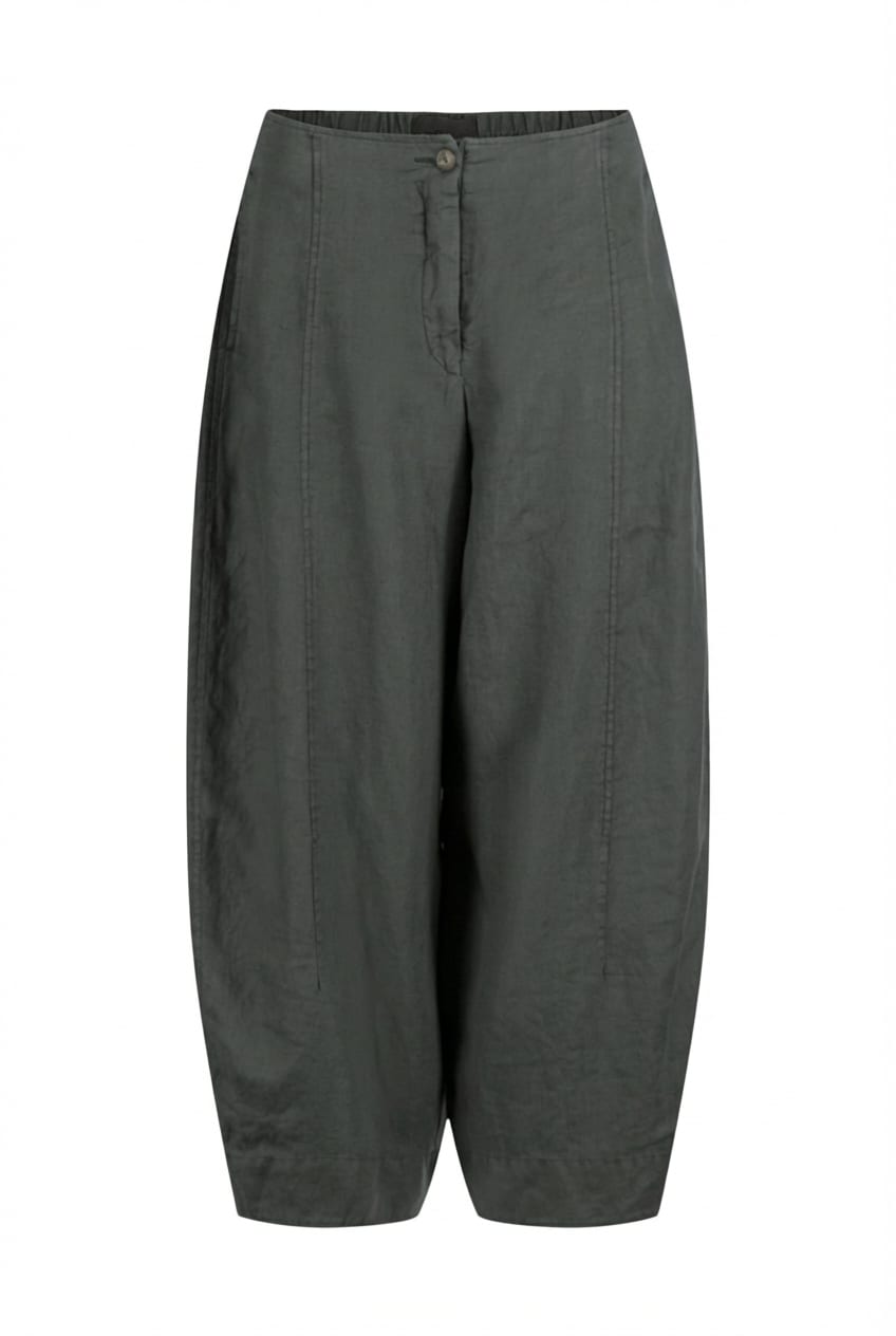 Trousers 620 - Pure linen - 652ALOE - 10260110510