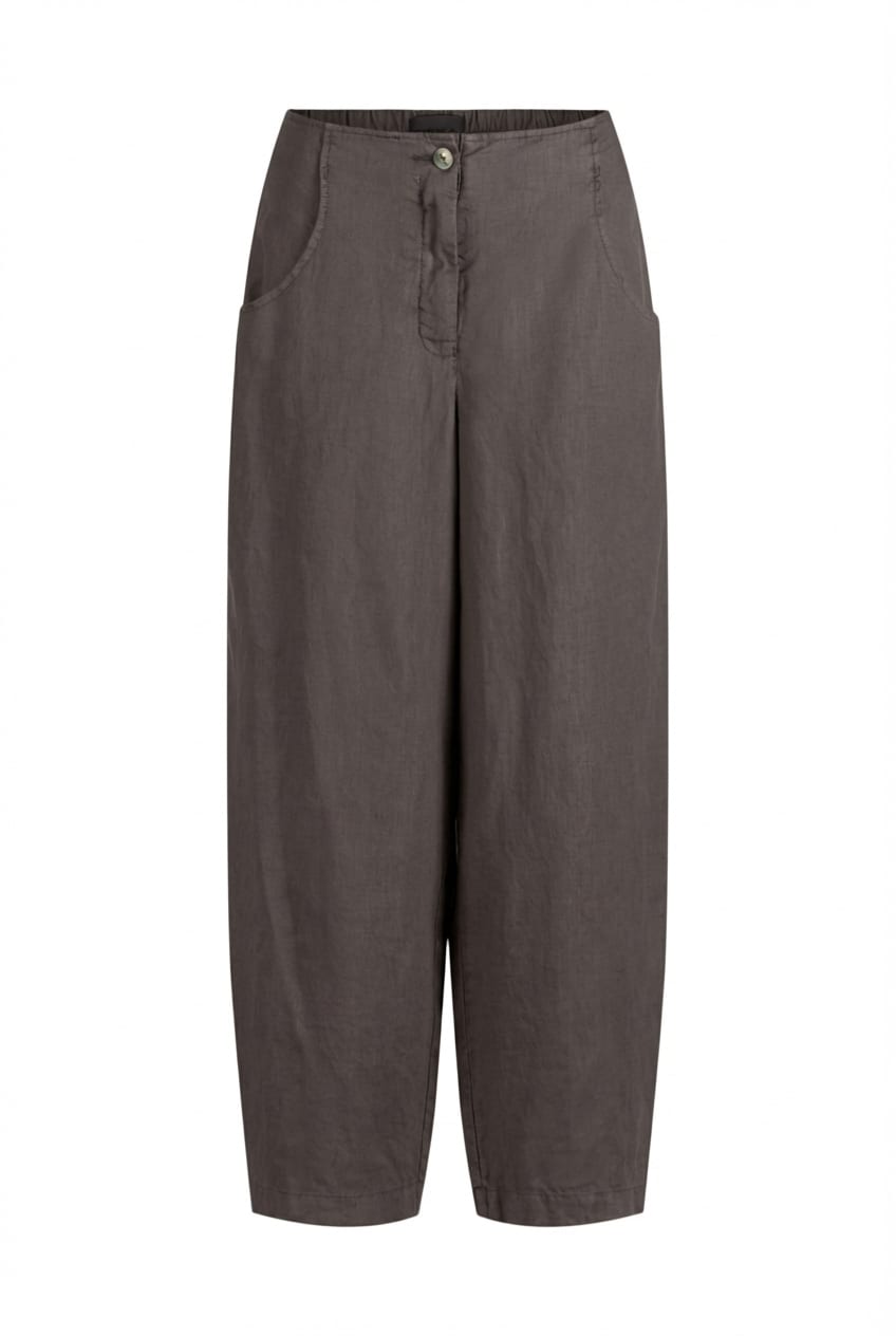 Trousers 621 - Pure linen - 480SHALE - 10260110511