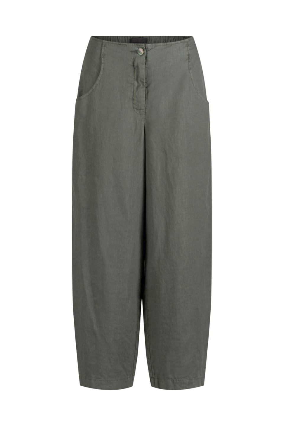 Trousers 621 - Pure linen - 652ALOE - 10260110511