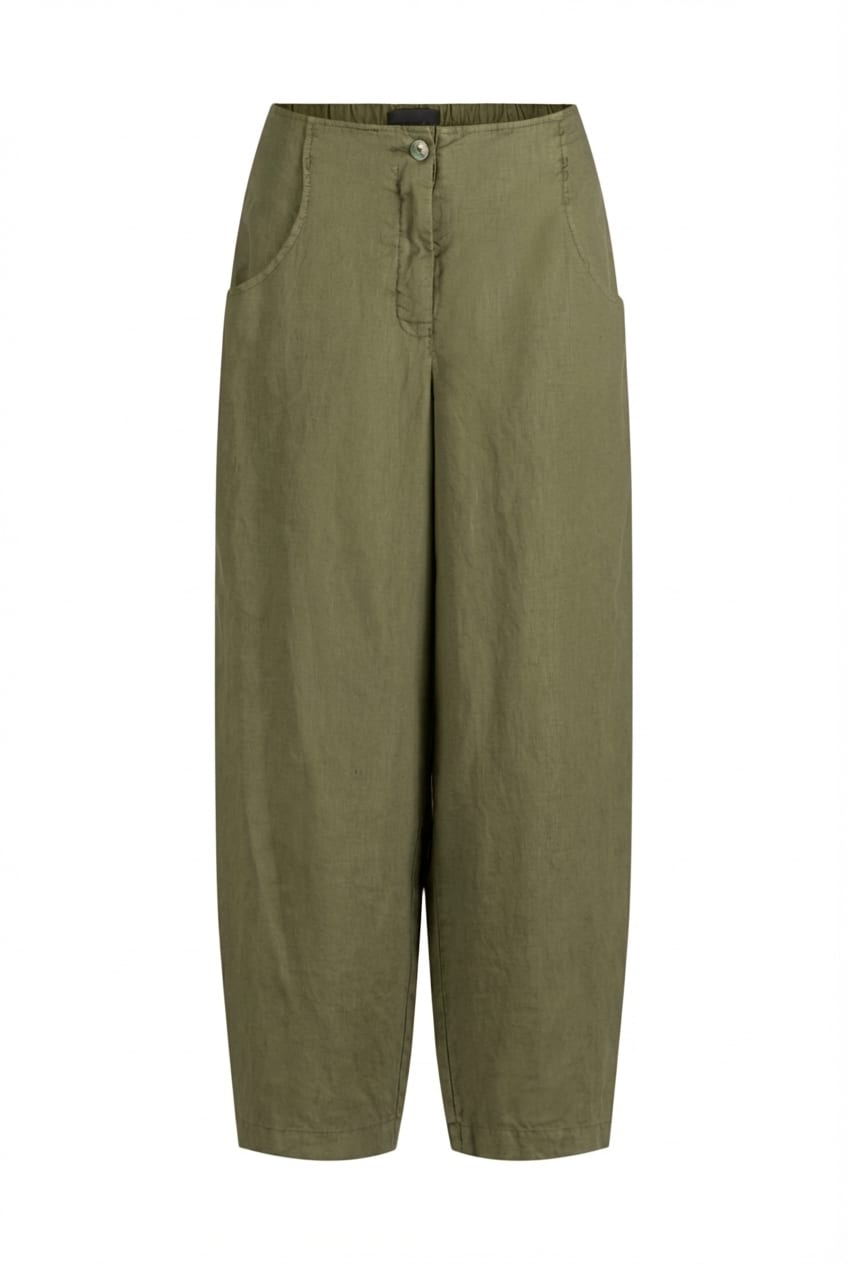 Trousers 621 - Pure linen - 732FERN - 10260110511