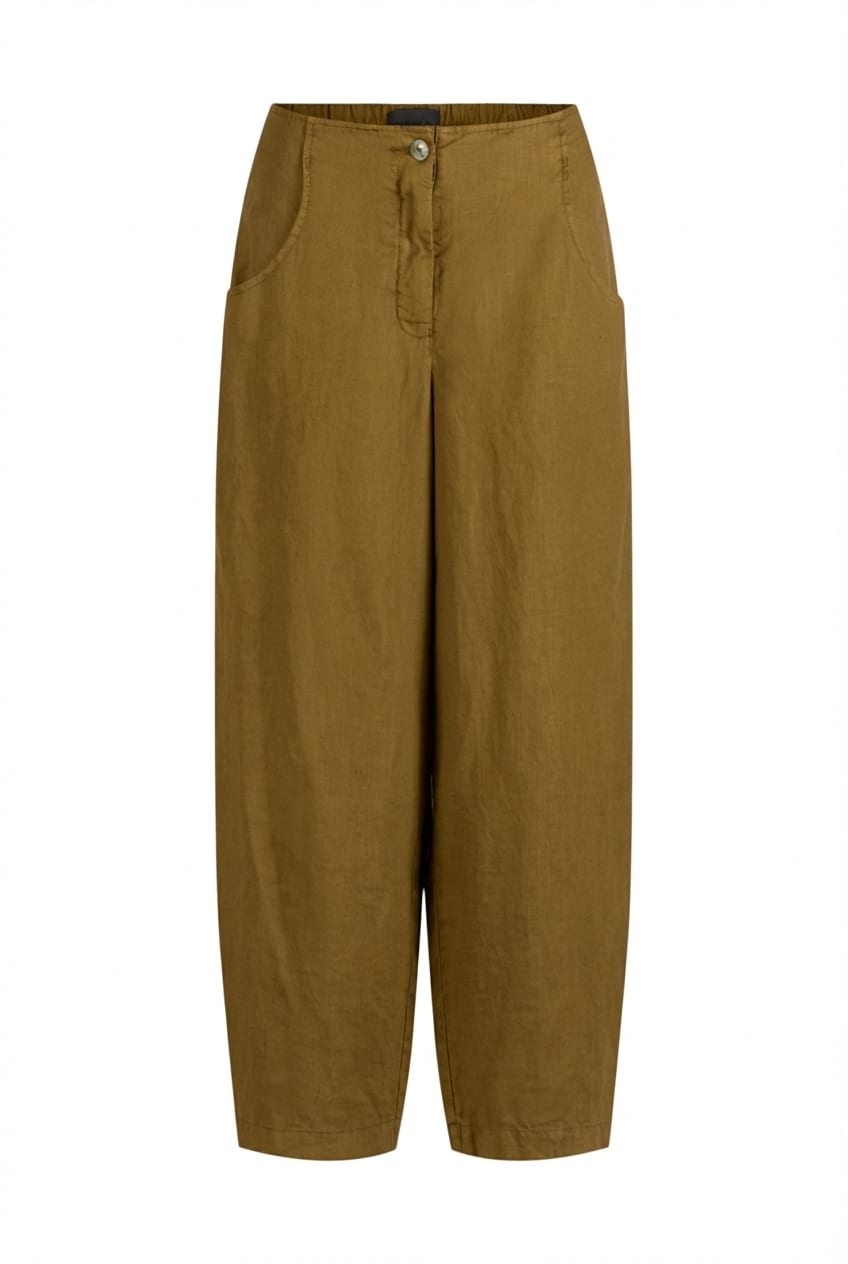 Trousers 621 - Pure linen - 752NUGGET - 10260110511