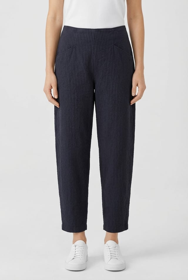 Trousers 623 - Mélange stripe - 490NAVY - 10260110513