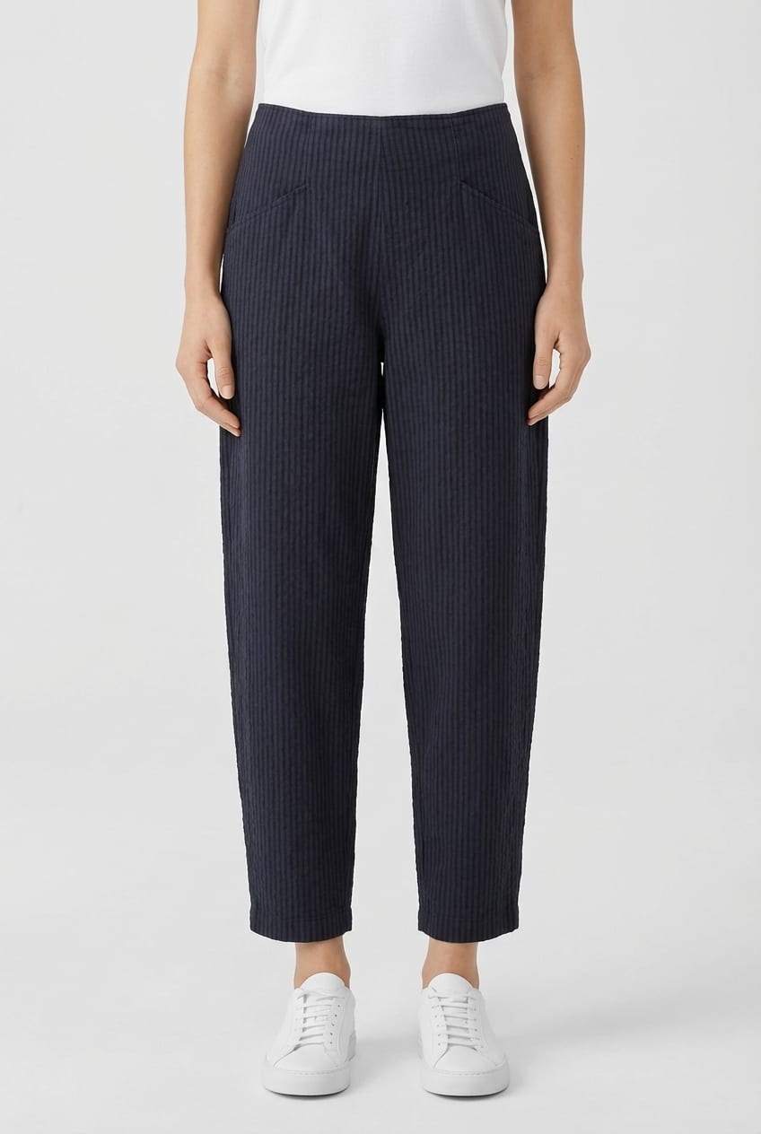 Trousers 623 - Mélange stripe - 490NAVY - 10260110513