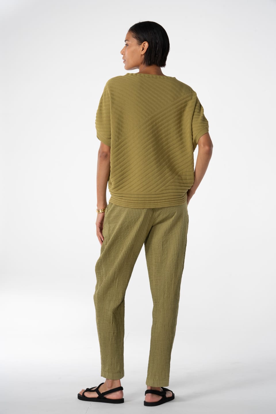 Trousers 623 - Mélange stripe - 740CANE - 10260110513