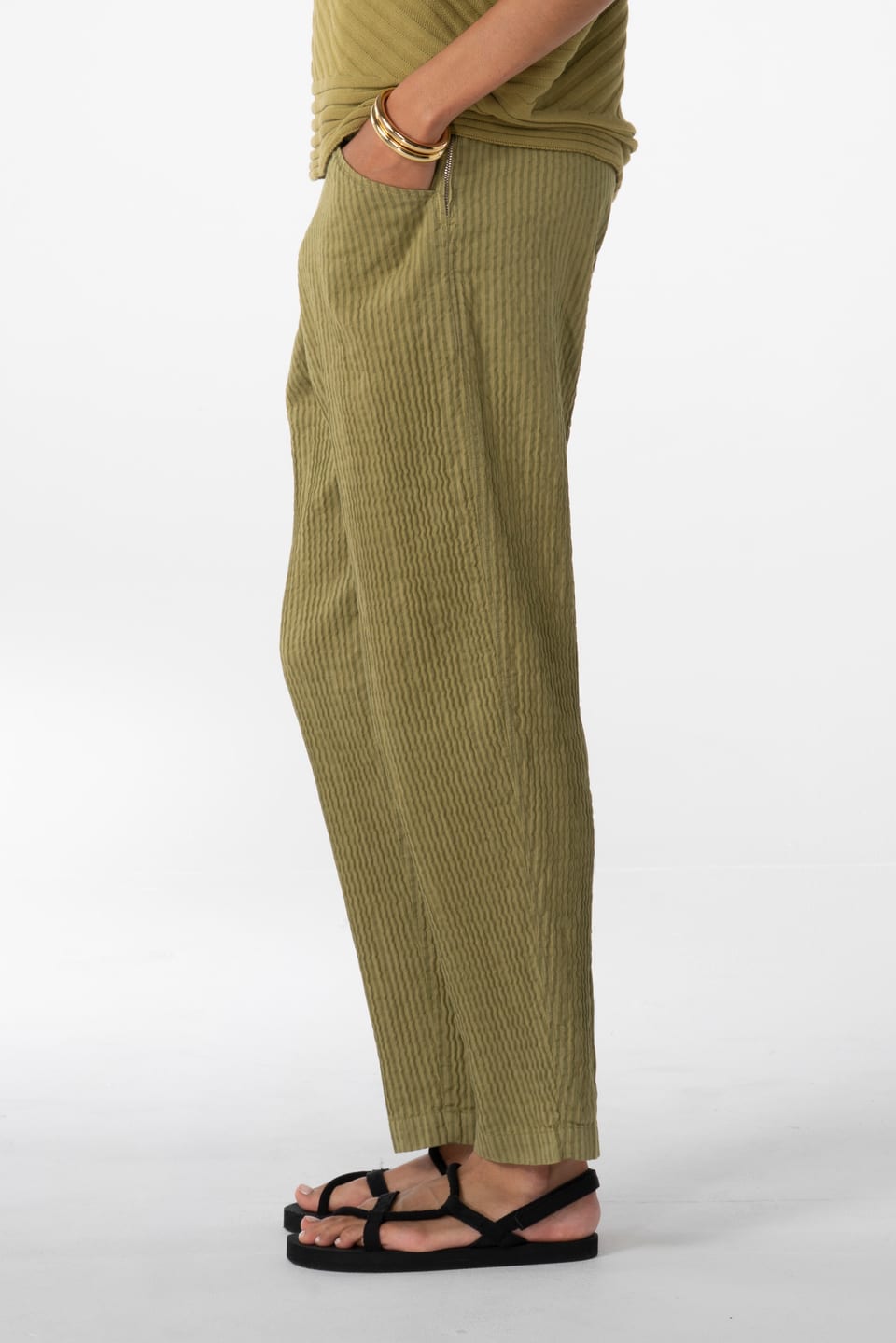 Trousers 623 - Mélange stripe - 740CANE - 10260110513