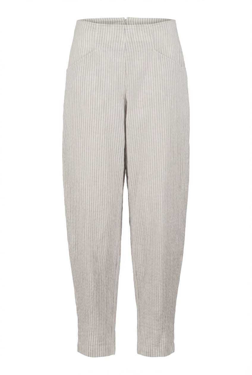 Trousers 623 - Mélange stripe - 920CHALK - 10260110513