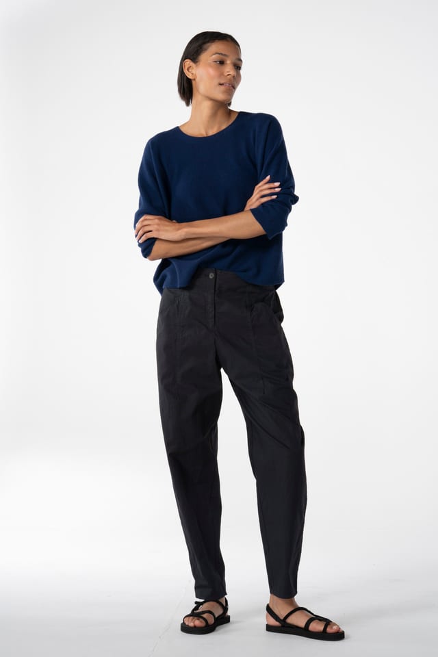 Trousers 624 - Cotton rips - 490NAVY - 10260110514