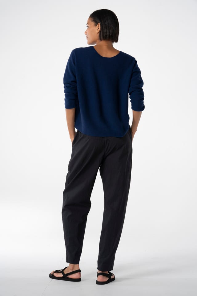 Trousers 624 - Cotton rips - 490NAVY - 10260110514