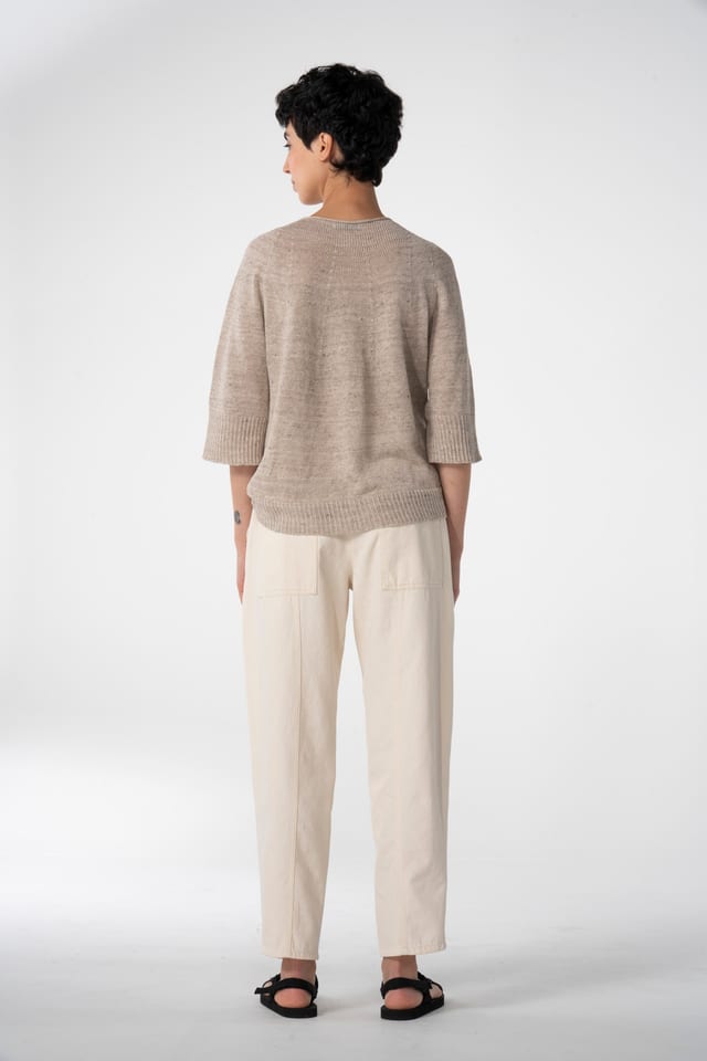 Trousers 625 wash - Undyed denim made from pure cotton - 120NETTLE - 10260110515