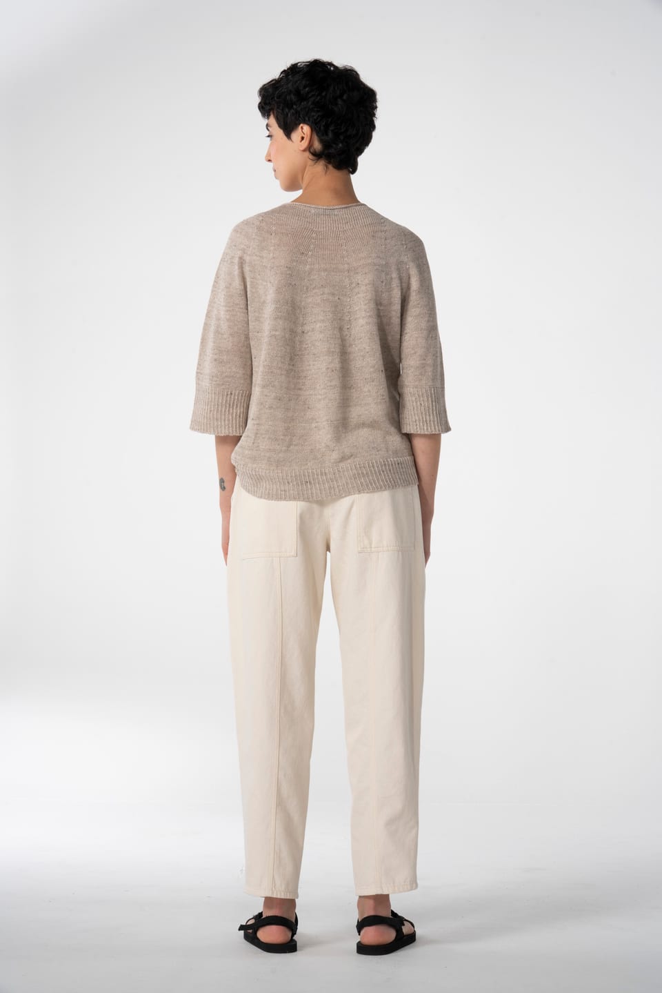 Trousers 625 wash - Undyed denim made from pure cotton - 120NETTLE - 10260110515