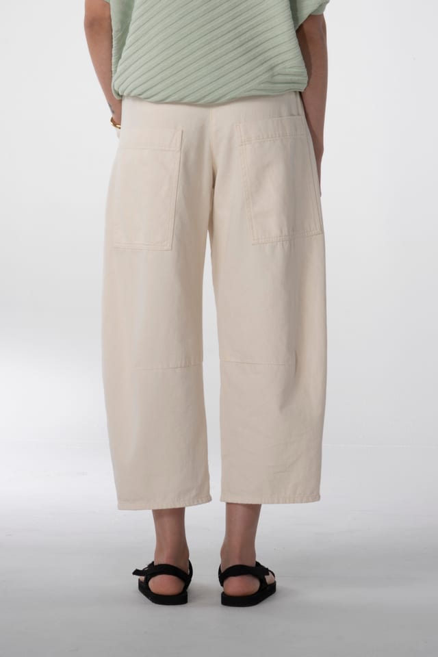 Trousers 627 wash - Undyed denim made from pure cotton - 120NETTLE - 10260110517