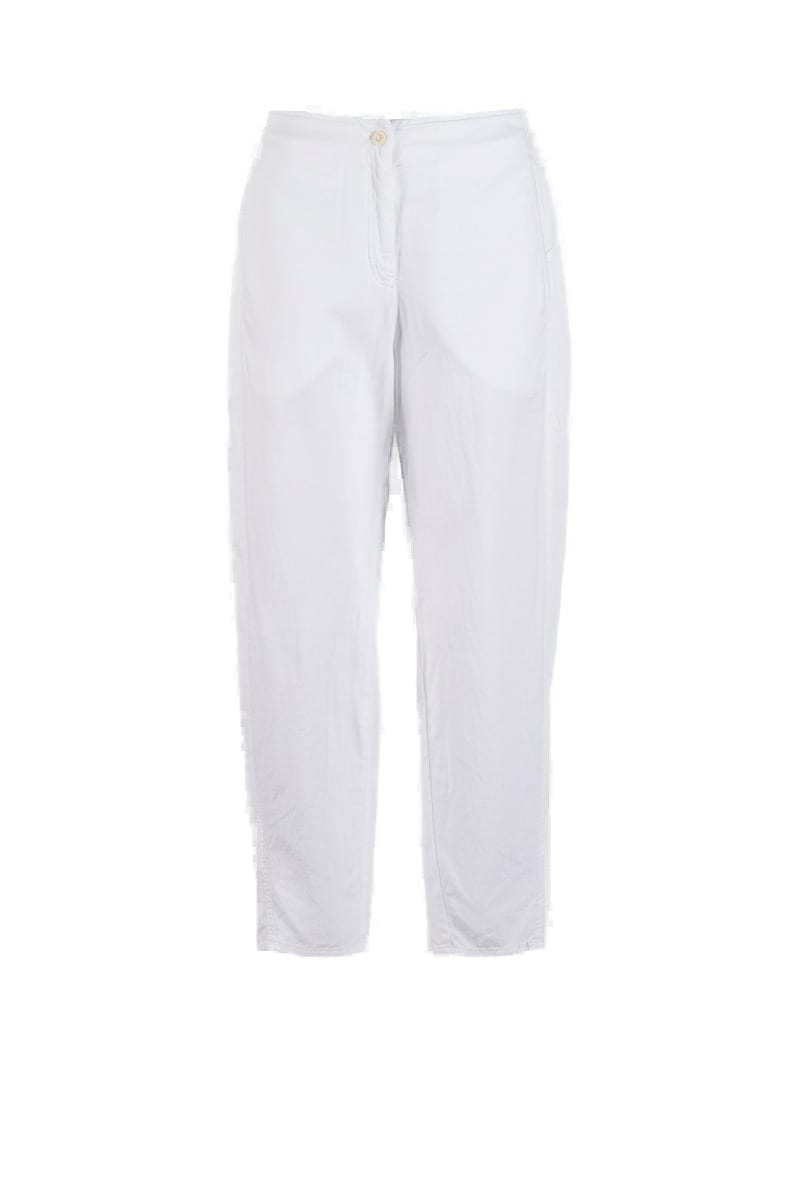 Trousers 629 - Lyocell linen cotton twill - 100WHITE - 10260110519