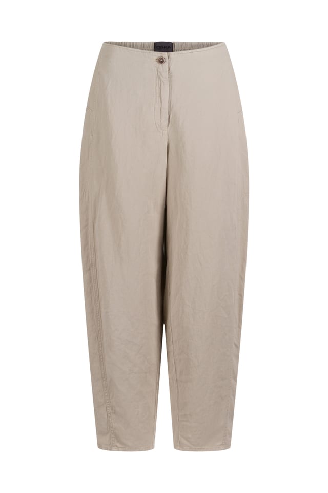 Trousers 629 - Lyocell linen cotton twill - 120NETTLE - 10260110519